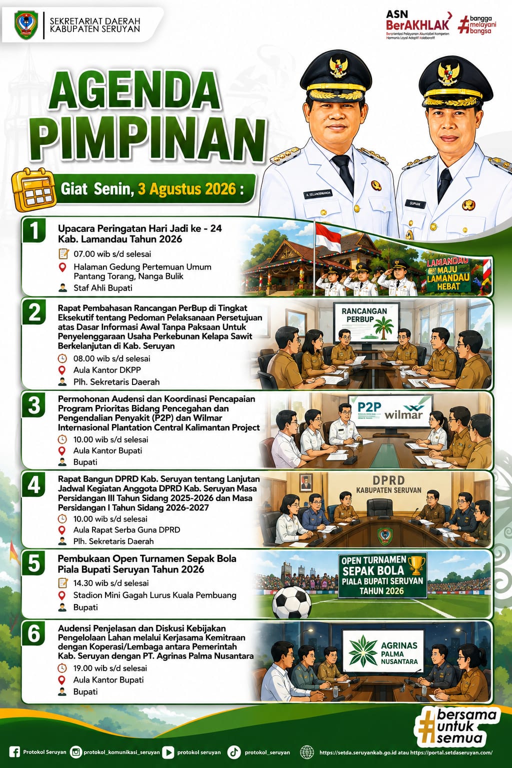 Agenda Kegiatan Hari Senin