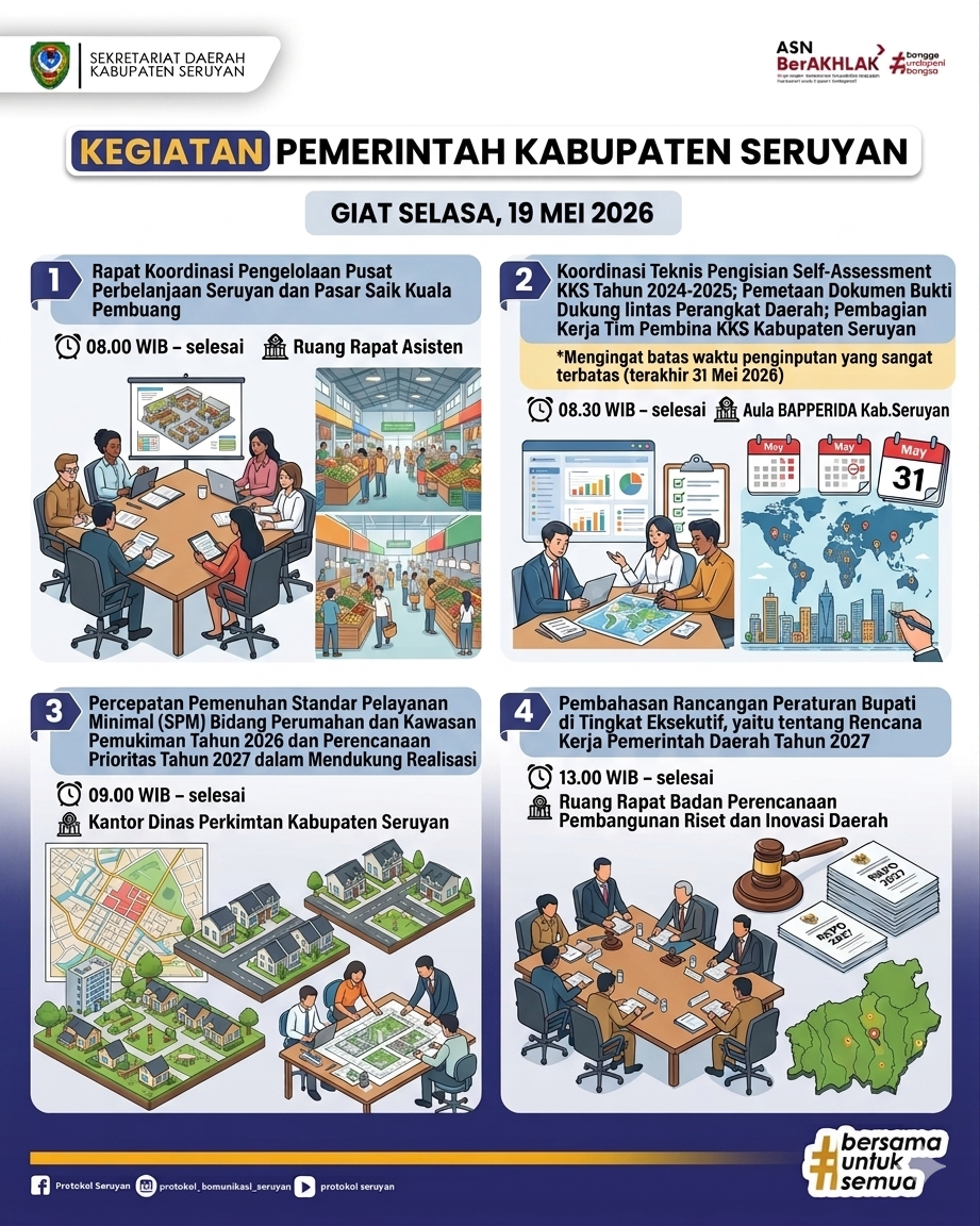 Agenda Hari Selasa