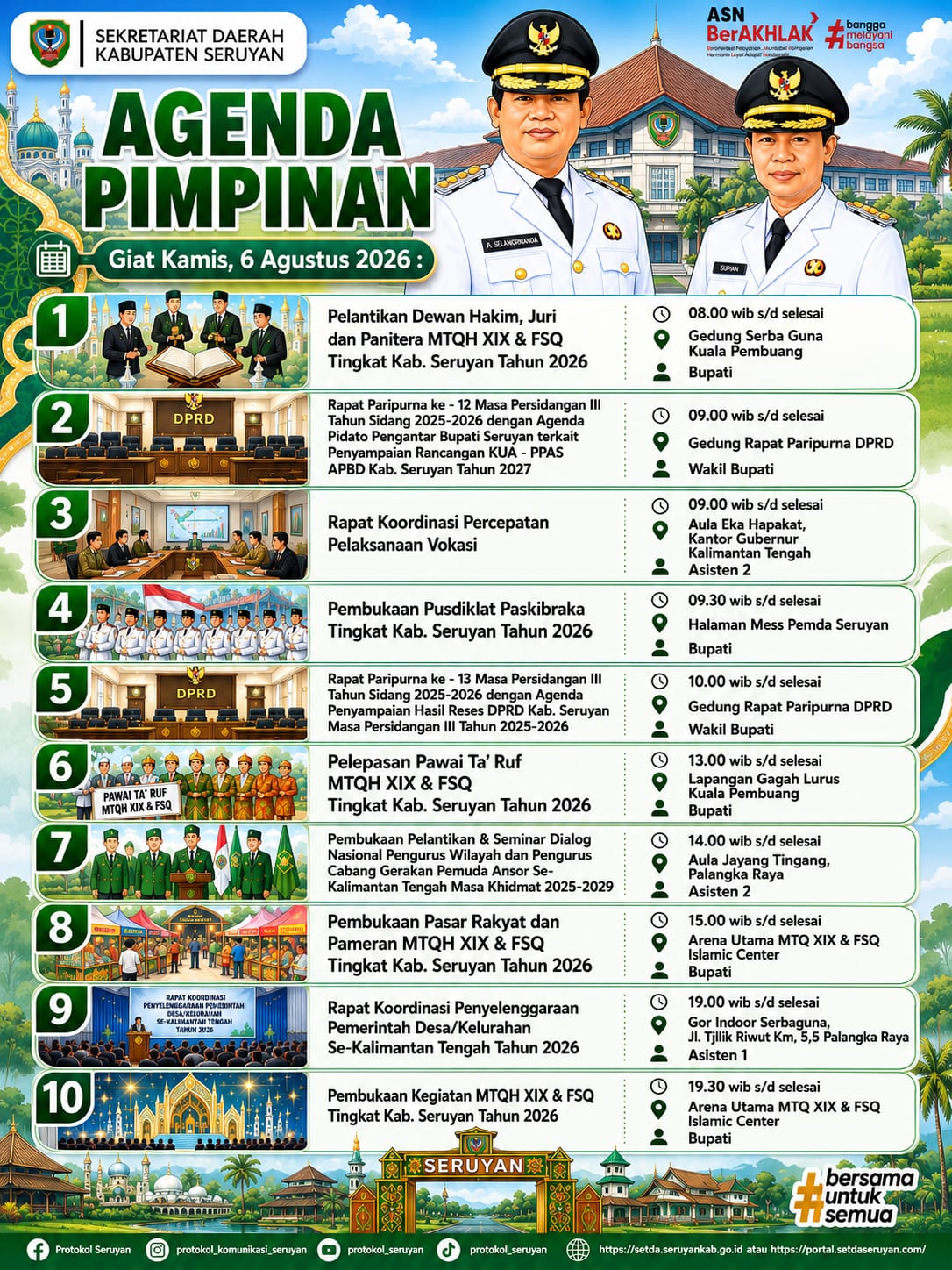 Agenda Kegiatan Hari Kamis