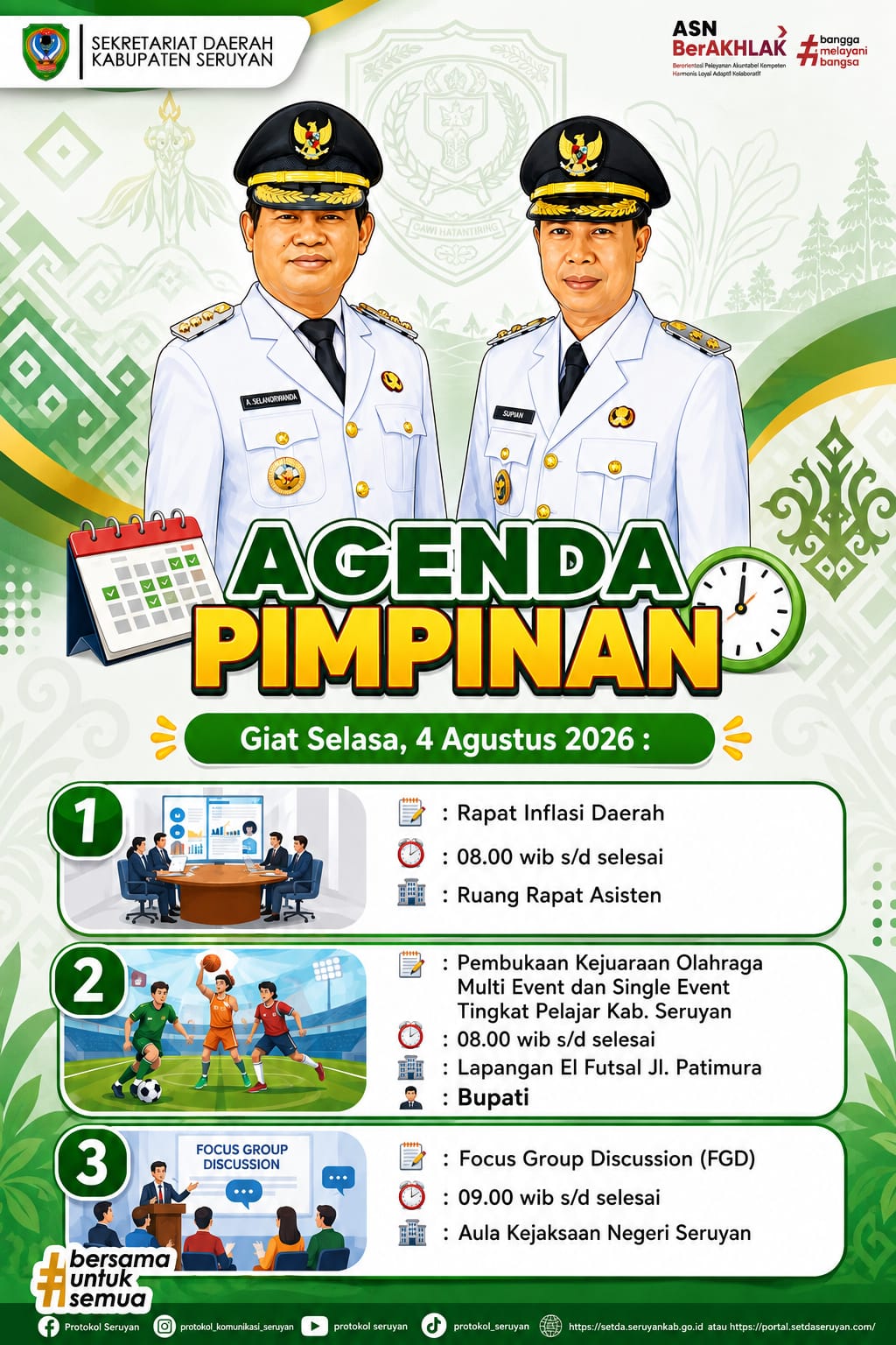 Agenda Kegiatan Hari Selasa