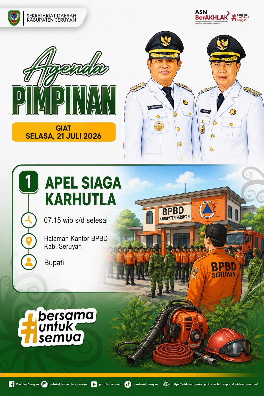 Agenda Kegiatan Hari Selasa