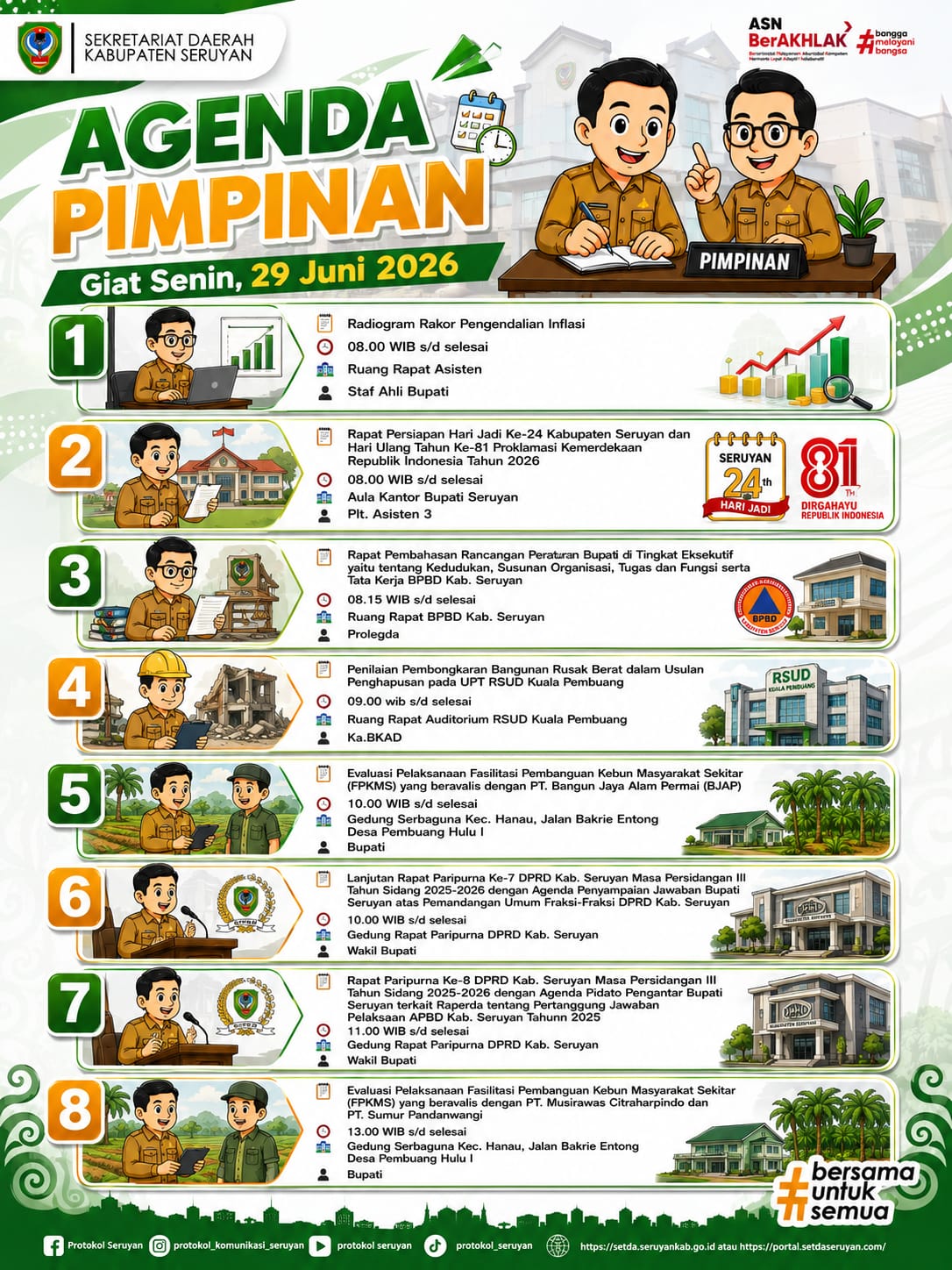 Agenda Kegiatan Hari Senin