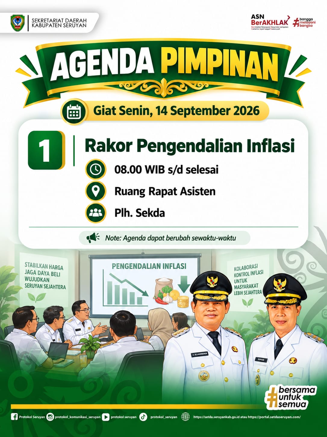 Agenda Kegiatan Hari Senin