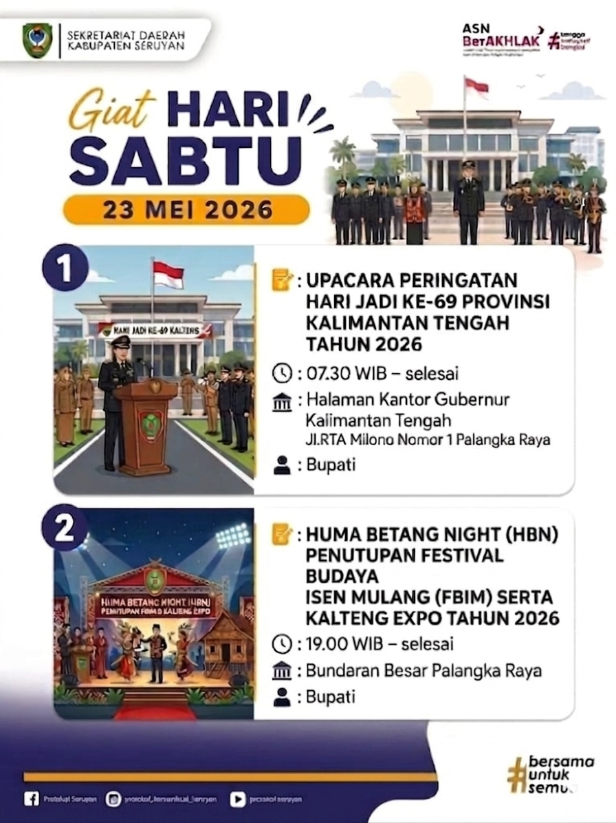 Agenda Kegiatan Hari Sabtu