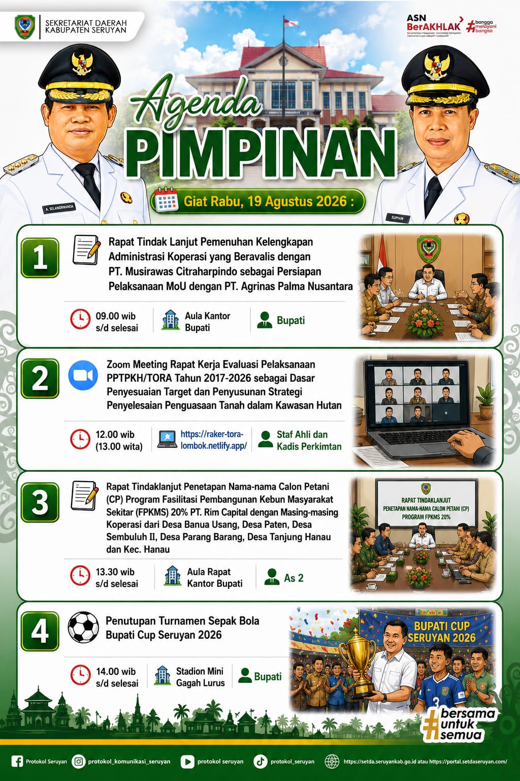 Agenda Kegiatan Hari Rabu