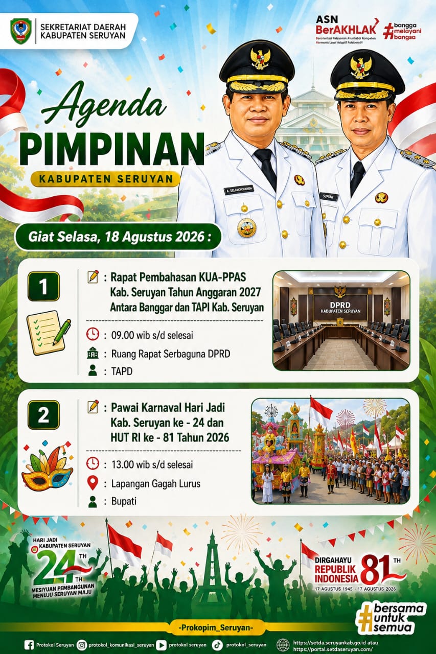 Agenda Kegiatan Hari Selasa