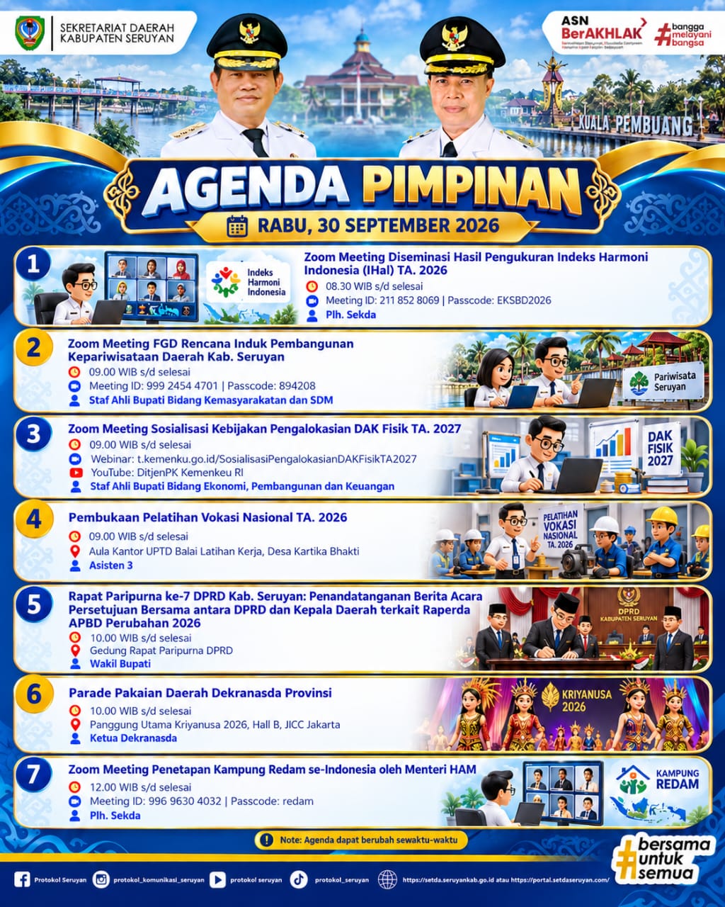 Agenda Kegiatan Hari Rabu