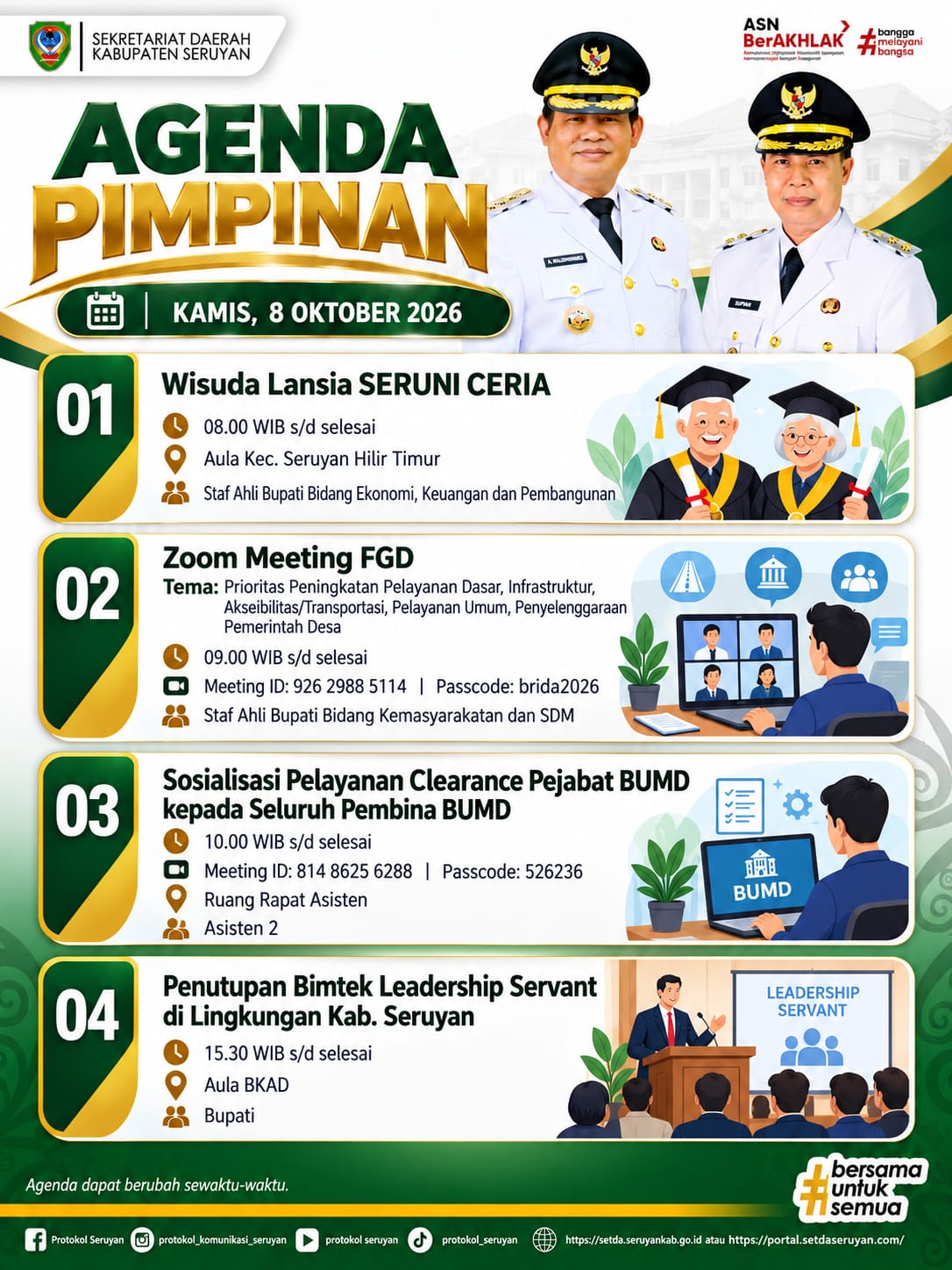 Agenda Kegiatan Hari Kamis