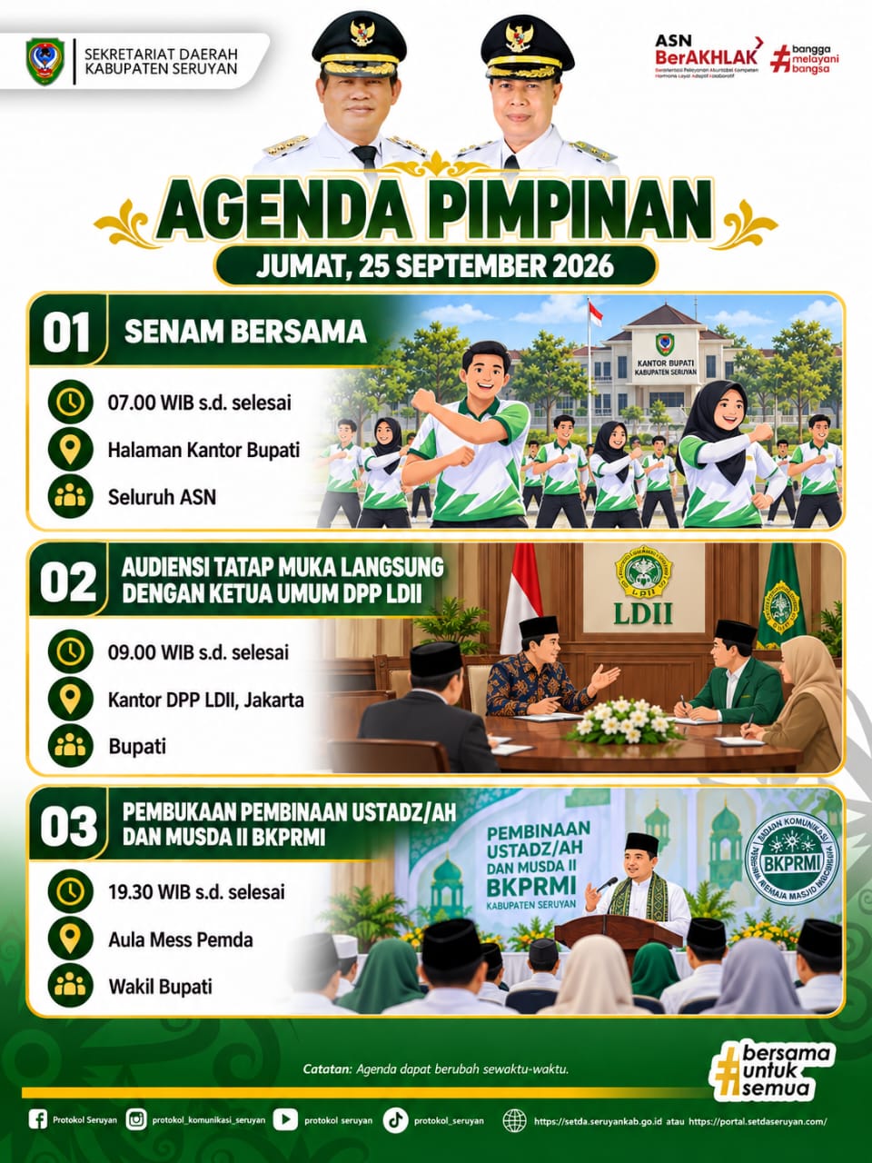 Agenda Kegiatan Hari Jumat