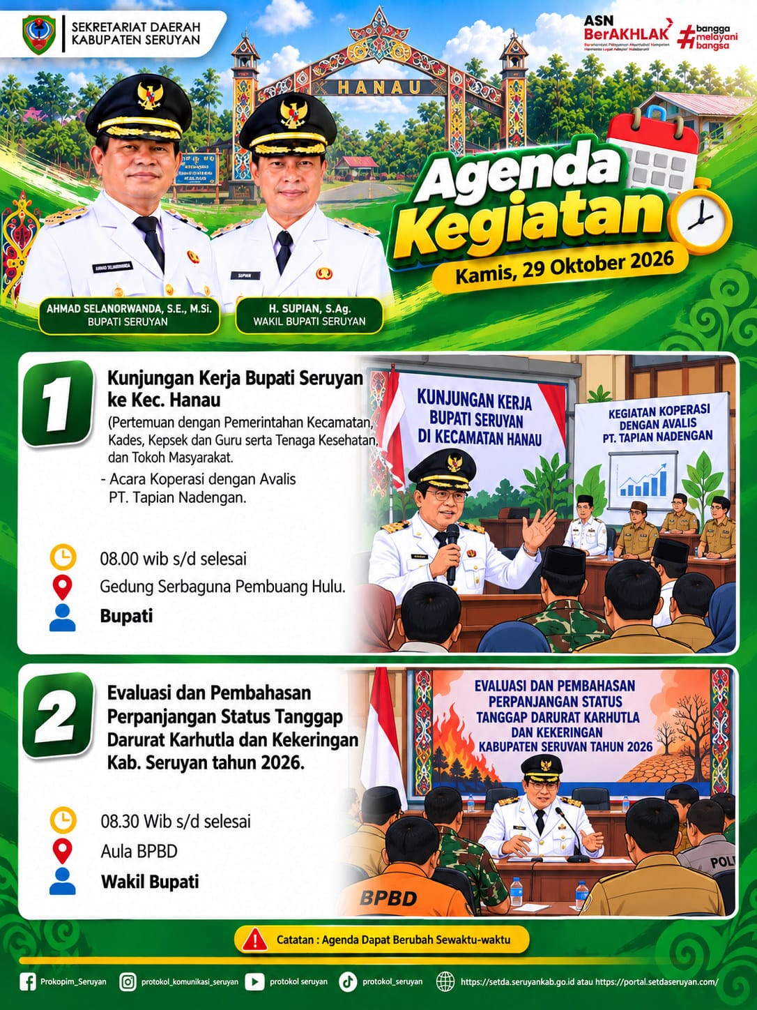 Agenda Kegiatan Hari Kamis