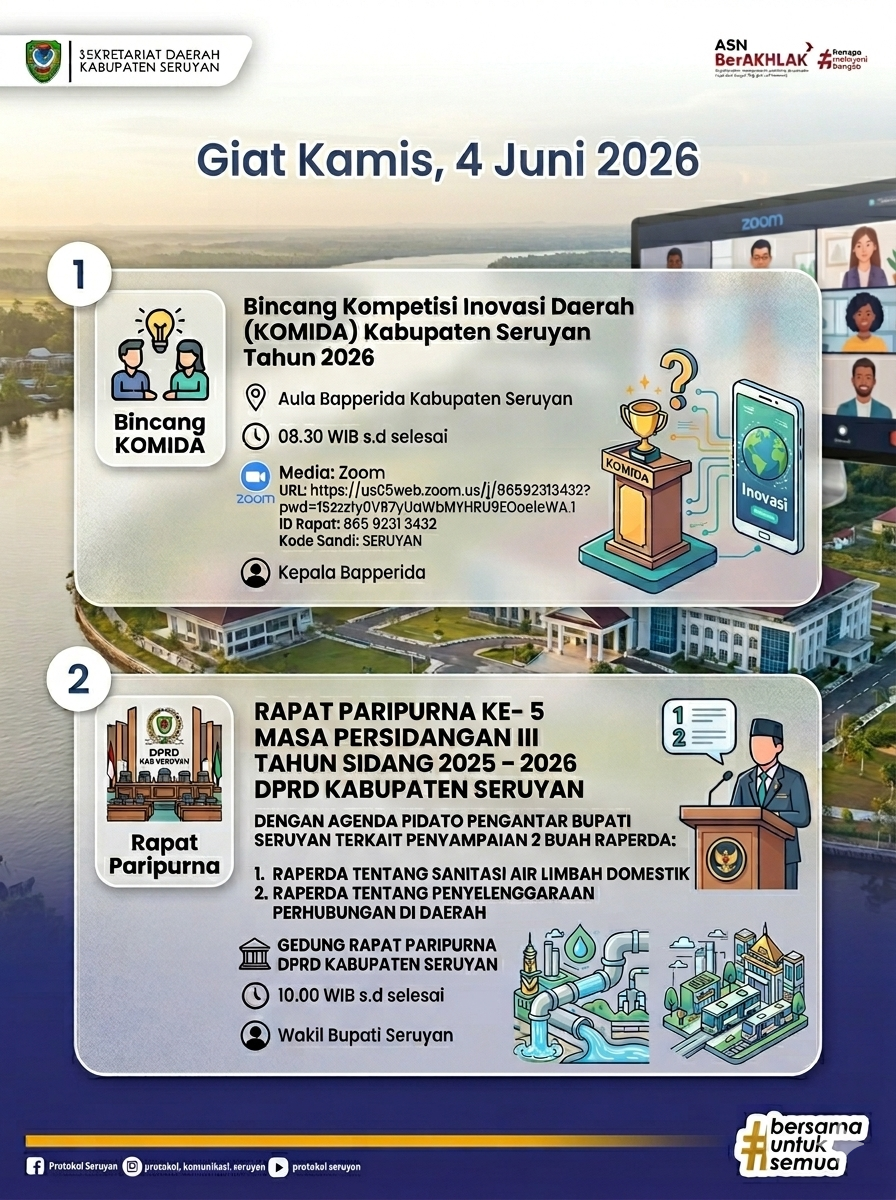 Agenda Kegiatan Hari Kamis