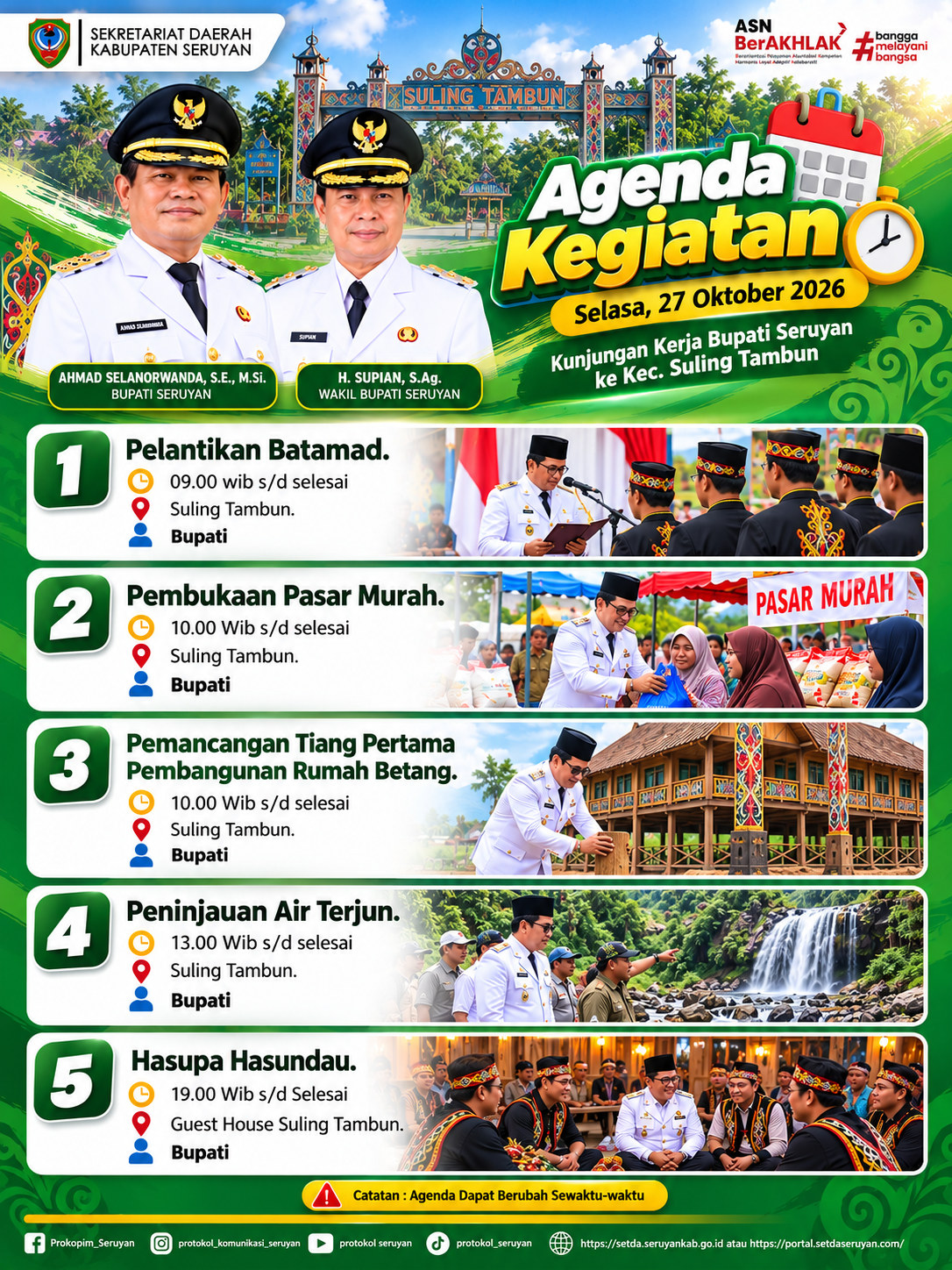 Agenda Kegiatan Hari Selasa