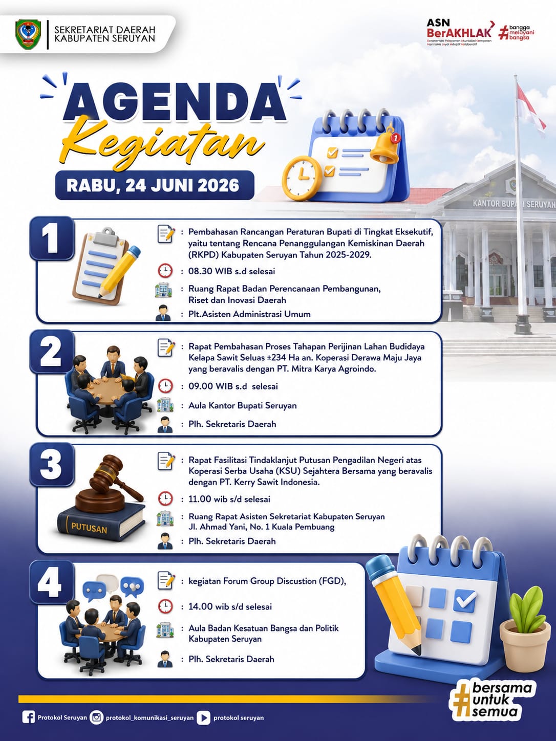 Agenda Kegiatan Hari Rabu