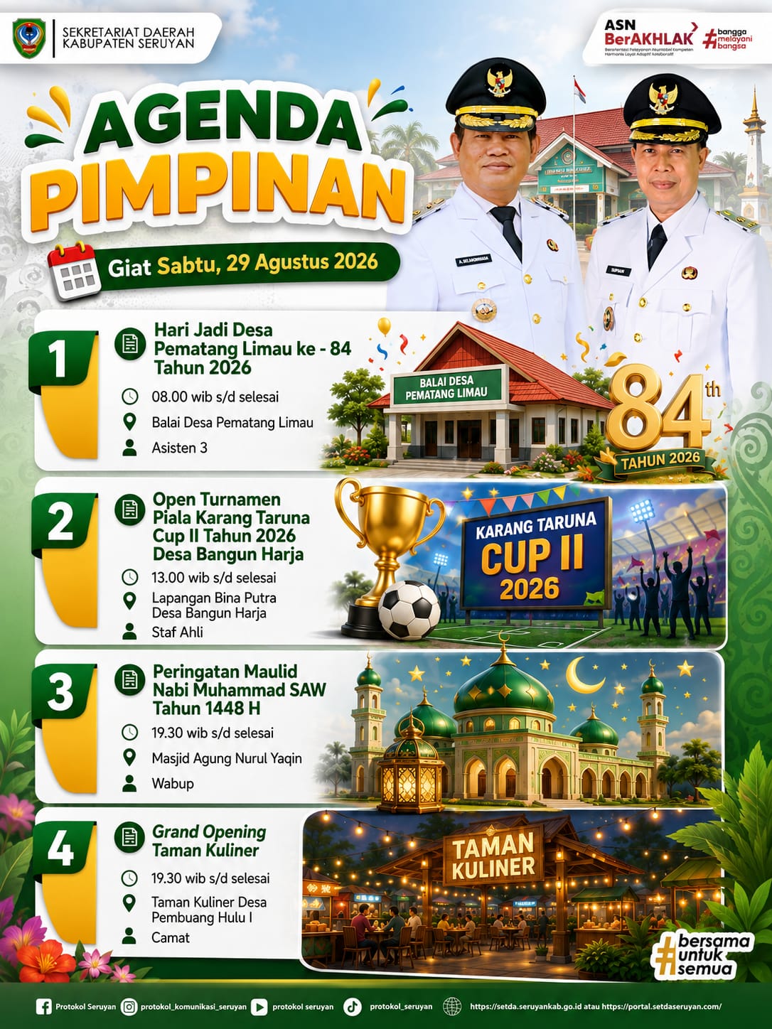 Agenda Kegiatan Hari Sabtu