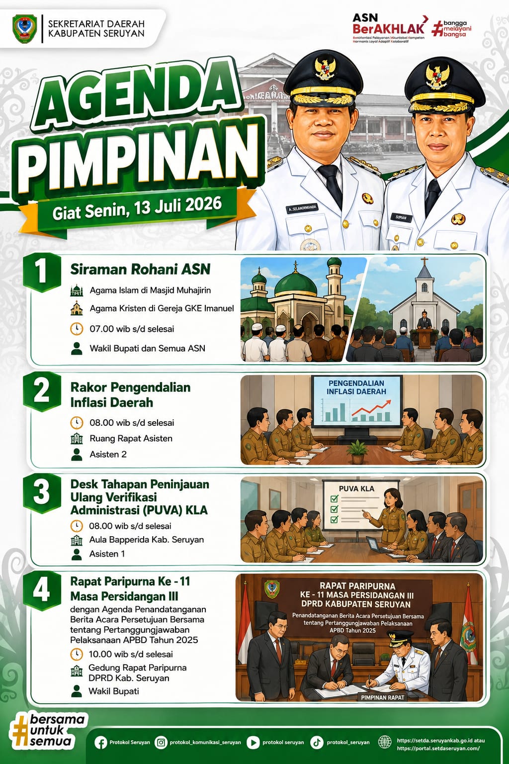 Agenda Kegiatan Hari Senin