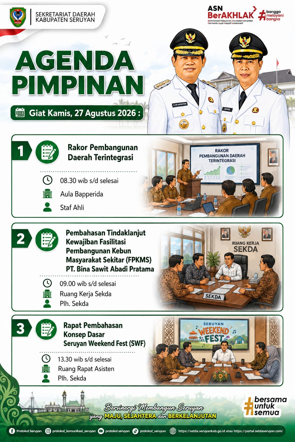 Agenda kegiatan hari Kamis