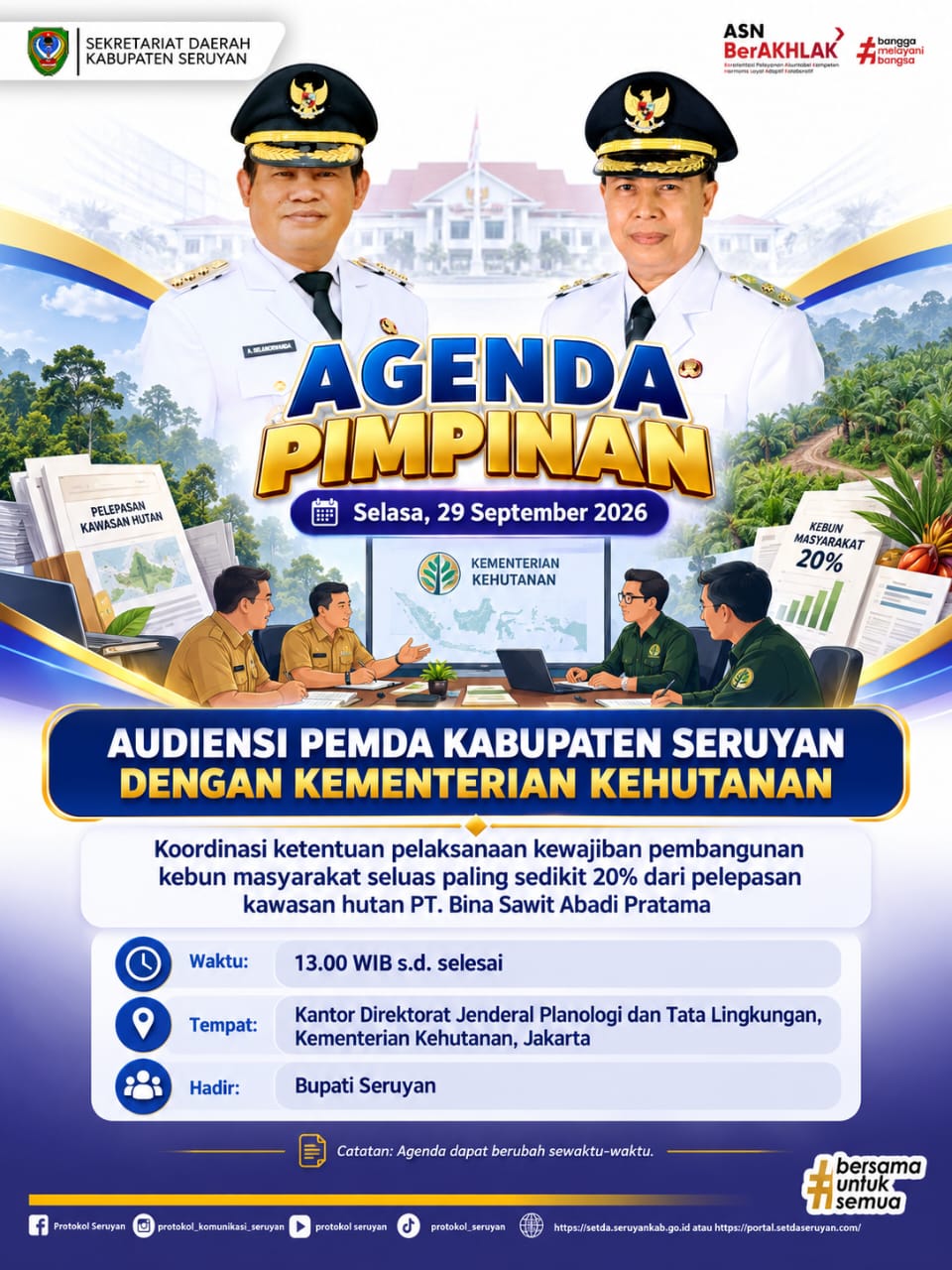 Agenda Kegiatan Hari Selasa