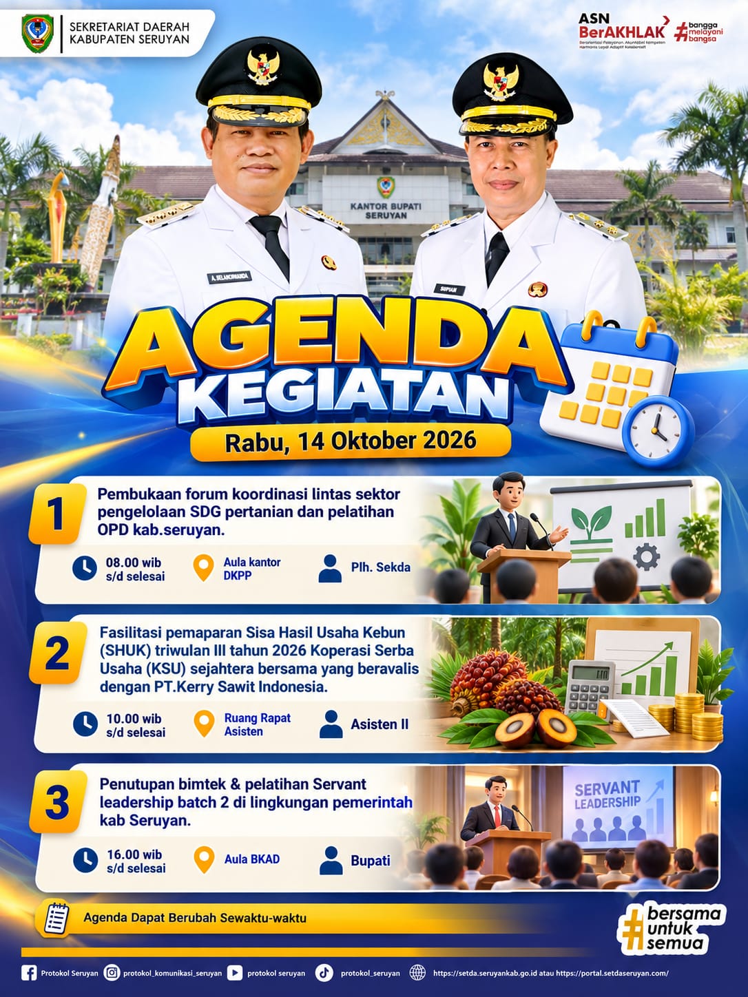 Agenda Kegiatan Hari Rabu