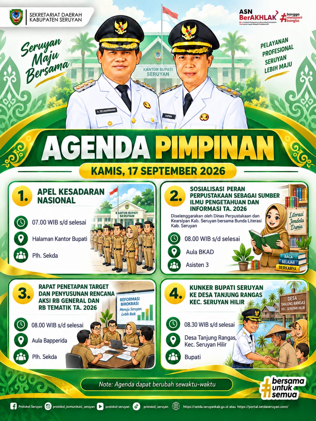 Agenda Kegiatan Hari Kamis