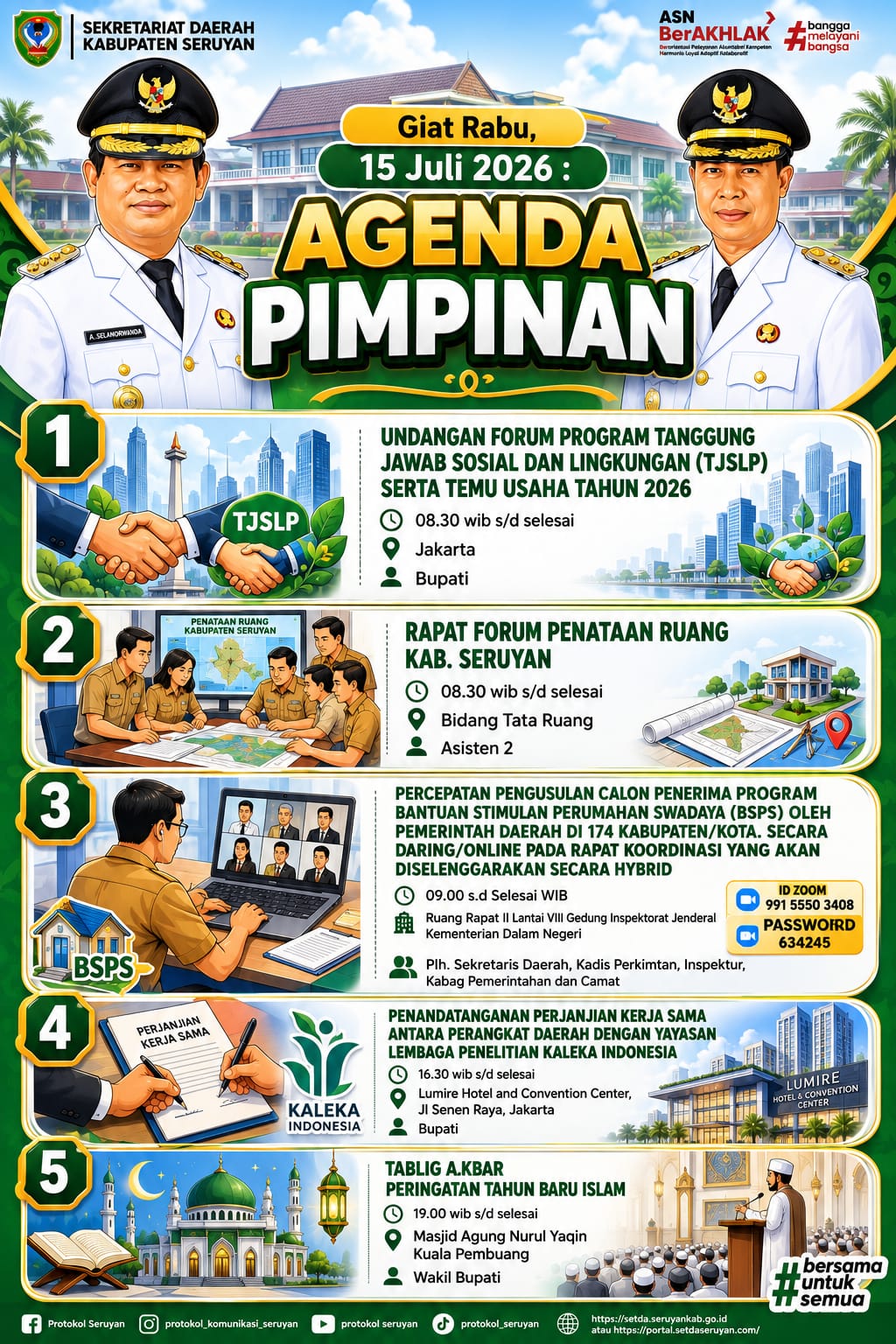 Agenda Kegiatan Hari Rabu
