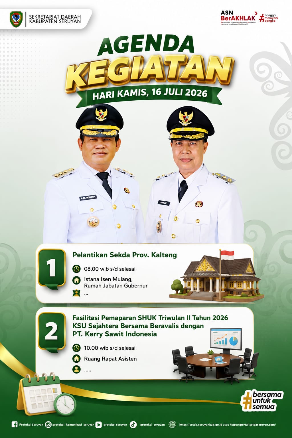 Agenda Kegiatan Hari Kamis