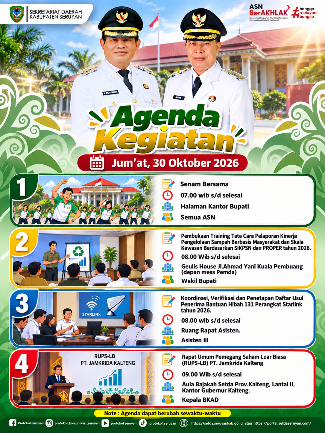 Agenda Kegiatan Hari Jumat