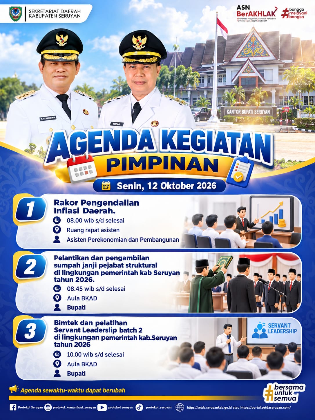 Agenda Kegiatan Hari Senin
